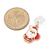 Christmas Theme Alloy Enamel Charm Mobile Straps HJEW-JM03451-3