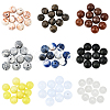  90Pcs 9 Style Natural Mixed Gemstone Round Beads G-NB0003-06-1