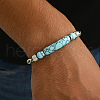 Stylish Synthetic Turquoise Beaded Bracelets KC4109-3