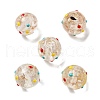 Handmade Gold Sand Bumpy Lampwork Beads LAMP-V001-04-1