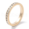 Brass Micro Pave Cubic Zirconia Finger Rings for Women KK-C077-12G-1