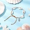 Alloy Turtle Charm Bracelets BJEW-JB11758-06-1