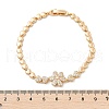 Brass Micro Pave Cubic Zirconia Link Chain Bracelets KK-R217-48G-5