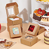 Kraft Paper Gift Box with Visible Window CON-WH0088-74A-5
