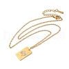 Golden 202 Stainless Steel Constellation Pendants Necklaces NJEW-K380-02G-06-2