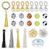   DIY Sports Themed Bracelet Keychain Making Kit DIY-PH0009-36-1