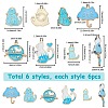 SUNNYCLUE 36Pcs 6 Styles Alloy Enamel Pendants ENAM-SC0004-57-2
