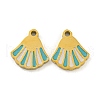 316 Surgical Stainless Steel Enamel Charms STAS-M073-21A-01G-1