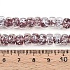 Luminous Handmade Silver Foil Glass Beads Strands FOIL-N029-02B-04-5