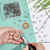 Unicraftale 201 Stainless Steel Stud Earring Findings with Hole EJEW-UN0002-34A-4