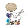 Alloy Heart Pendant Decoration HJEW-JM01454-3