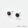Anti-Tarnish Rhodium Plated 925 Sterling Silver Stud Earring for Women QA0178-3-2
