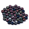 Opaque Black Acrylic Beads X-MACR-S273-45A-1