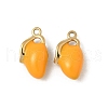 304 Stainless Steel Enamel Charms STAS-V015-22G-1