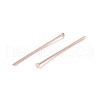Brass Flat Head Pins KK-WH0058-03B-RG-2