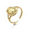 Brass Cuff Rings for Women RJEW-U051-03B-G-4