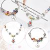 Olycraft 80Pcs 8 Colors Handmade Gold Sand Lampwork Beads LAMP-OC0001-56-6