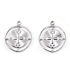 Non-Tarnish 304 Stainless Steel Pendants STAS-A066-06P-2
