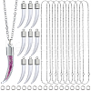 SUNNYCLUE 36Pcs 3 Styles Transparent Glass Bottle Pendants GLAA-SC0002-37-1