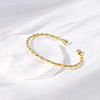 Twisted Brass Cuff Bangles YN8277-4
