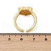 Brass Micro Pave Cubic Zirconia Cuff Rings for Women RJEW-F182-05G-5