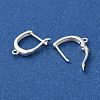 925 Sterling Silver Hoop Earring Findings STER-G037-01S-2