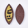 Eco-Friendly Cowhide Leather Big Pendants FIND-S301-34C-05-2