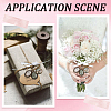 SUNNYCLUE 2 Sets Wedding Bouquet Alloy & Glass Photo Charms DIY-SC0025-64-5