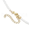 Boho Handmade Lampwork Fish & Colorful Glass Seed Beaded Necklaces for Women NJEW-TA00199-5