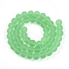 Transparent Glass Beads Strands GLAA-T032-T8mm-MD17-2