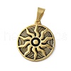 304 Stainless Steel Enamel Pendants STAS-G346-44G-1