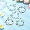 Alloy Natural Mixed Gemstone Link Bracelets for Women BJEW-JB11684-1