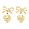 Brass Dangle Stud Earrings EJEW-Z119-01G-2