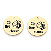 201 Stainless Steel Pendants STAS-T064-37G-28-2