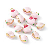 Brass Enamel Charms KK-G462-40LG-3