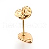 Ion Plating(IP) 304 Stainless Steel Stud Earring Findings X-STAS-L211-05A-G-2