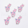 Alloy Enamel Pendants ENAM-P037-3-1