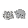 Zinc Alloy with Crystal Rhinestone Pendants FIND-WH0126-137B-P-2