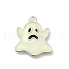 Halloween Theme Luminous  Alloy Enamel Pendants X-ENAM-D067-01P-01-2