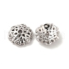 Brass Micro Pave Cubic Zirconia Bead Cap KK-E068-VF856-1-1
