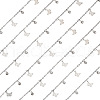  Charms Bracelet Necklace Making Kit CH-TA0001-01-4