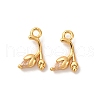 Brass Micro Pave Cubic Zirconia Pendants KK-K382-42G-1