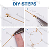 Beebeecraft 6Pcs Brass Bead Tips KK-BBC0013-75-6