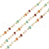 Brass & Glass Link Chain CHC-A009-04G-04-1