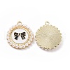 Alloy Enamel Pendants ENAM-G213-08LG-01-1
