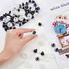 SUPERFINDINGS 100 Sets Plastic Doll Craft Eyes DIY-FH0006-68-4