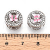 Alloy Rhinestone European Beads FIND-N009-16P-3