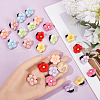 CRASPIRE 24Pcs 8 Colors Resin Shoe Decorations DIY-CP0010-15-3