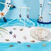 SUNNYCLUE 60Pcs 10 Colors Printed Alloy Connector Charms FIND-SC0009-61-4