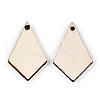 Unfinished Natural Poplar Wood Pendants WOOD-S045-112-1-3